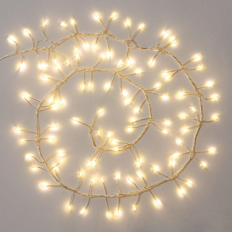 Guirlande Câble LED 20 Mini Boules à Piles 1m - Ledkia