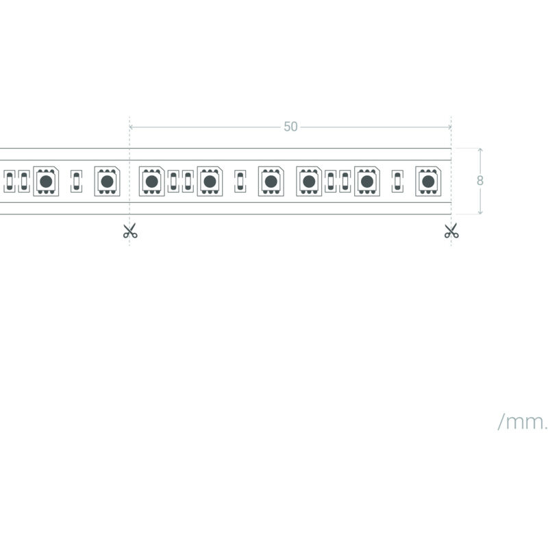 Ruban LED Numérique SPI 24V DC 120LED/m 10m IP20 Largeur 10mm