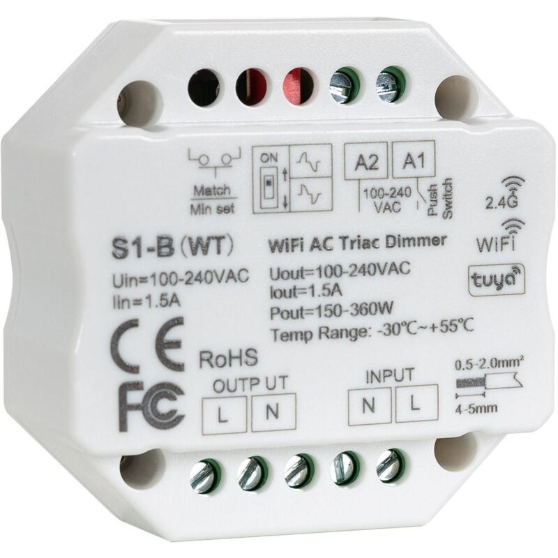 Nedis WIFIP121EWT - Prise connectée 3680W/230V/ Type E/16A Wi-Fi