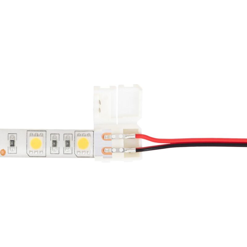 Connecteur d'alimentation 2 contacts pour ruban LED monochrome
