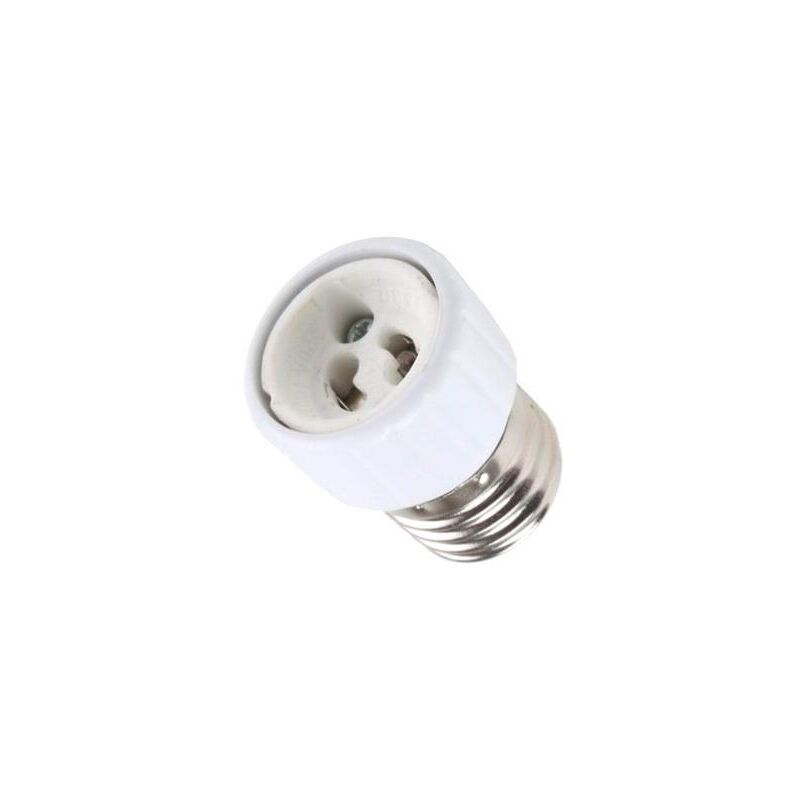 Douille adaptateur convertisseur culot blanc E27 vers E27 Rallonge pour  ampoules courantes (LED, halogène, ampoule économique)