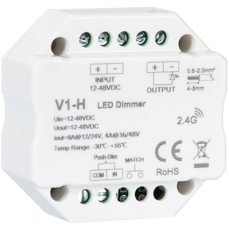 5-24V 4A Interrupteur Tactile 12V Bande LED Interrupteur Bouton ON
