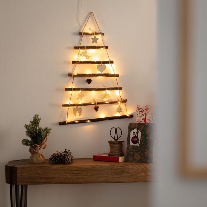 Sapin de Noël en Cristal à LED,Sapin de Noël en Fer plaqué Sapin de Noël en  Cristal éclairé par LED Ornement de Table en Cristal Veilleuse, Lampe de  Sapin de Noël à