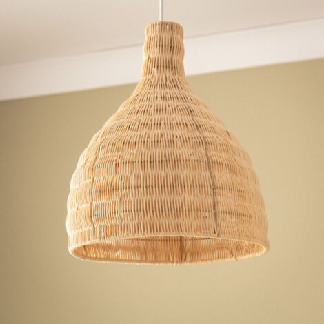 Suspension Rotin Kegle Naturel
