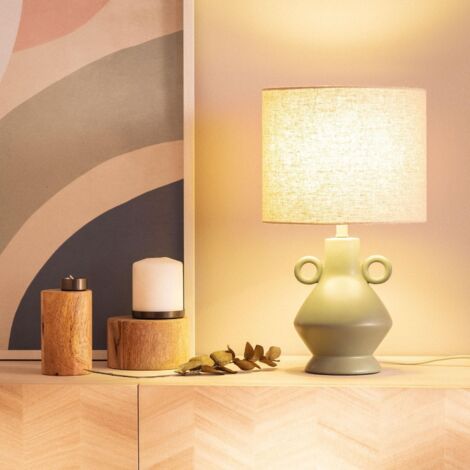 Lampe à Poser en Résine Moudrost Vert Céladon