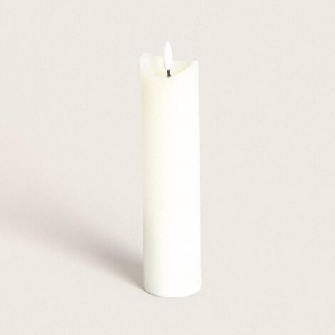 Tableau lumineux à LED lumière vacillante Rose et bougies 30 x 30 cm