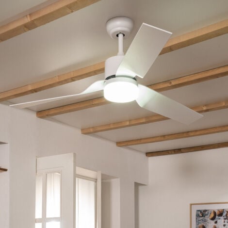 Ventilateurs de plafond avec lumières, 132 cm, nickel sable