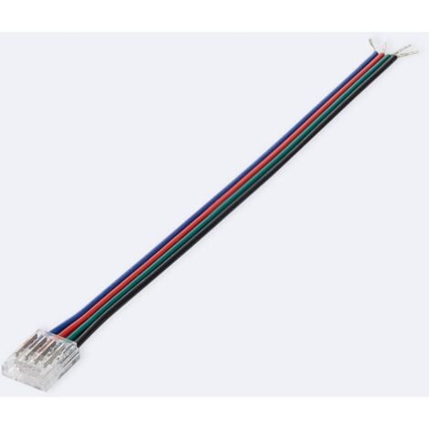 Connecteur d'angle L à ruban LED SMD RGB 12V / 24V - 4 broches