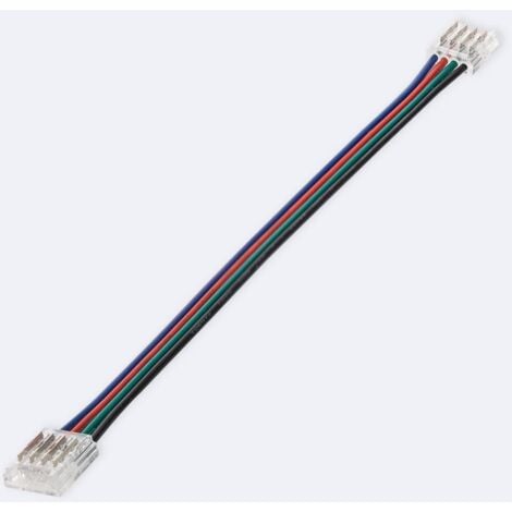 Connecteur HIPPO Double avec câble pour Ruban LED RGB 12/24V DC SMD IP20  Largeur 10mm