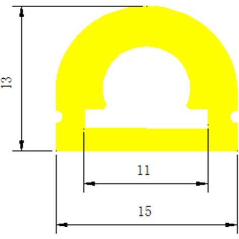 Tube Semi-circulaire Krick RABOESCH 6x8x1000 Mm - Pour Modélisme Naval, Référence Rb403-57
