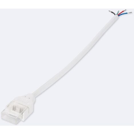 Connecteur ruban led RGB avec câble - Prise mâle