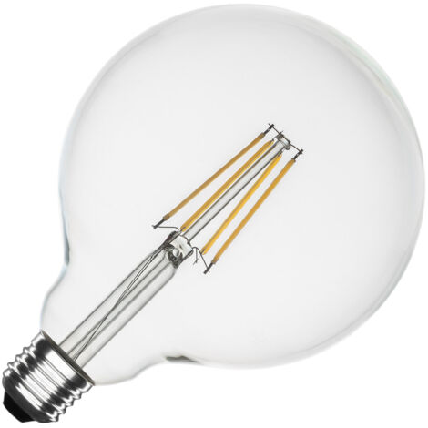 Ampoule LED Filament E27 8W 1055 lm G125  No Flicker 2700K Blanc chaud