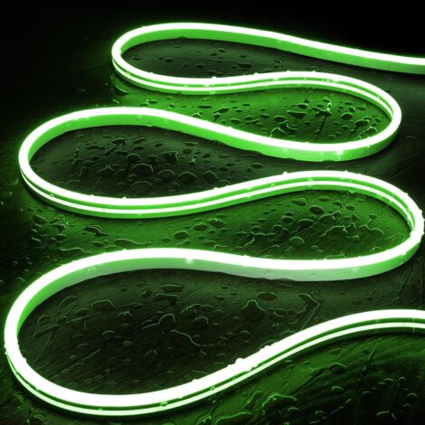 Ruban LED Néon 48V Vert 8W/m Coupe 5cm IP65 NFLEX6 Sur mesure 1 m