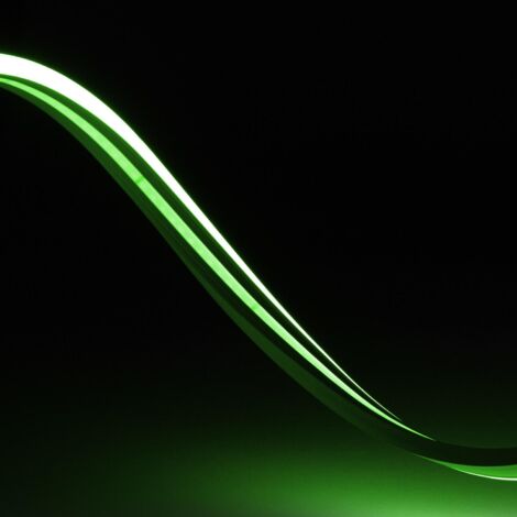 Ruban LED Néon 48V Vert 8W/m Coupe 5cm IP65 NFLEX6 Sur mesure 1 m