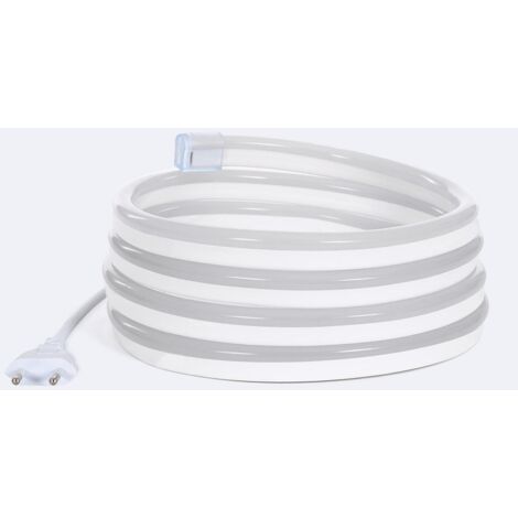Ruban Néon LED RGB Dimmable 220V SFLEX8 IP65 sur mesure coupe tous les 100 cm Blanc froid 10 m