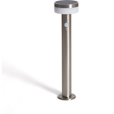 Balise Extérieure sur Pied Solaire LED 50cm Aluminium Ashier Argent (1/5)