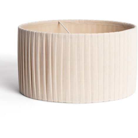 Abat-jour En Lin Beige 30x30x21,5 Cm - Pour Lampe De Chevet Ou Bureau, Ambiance Chaleureuse, Design Simple