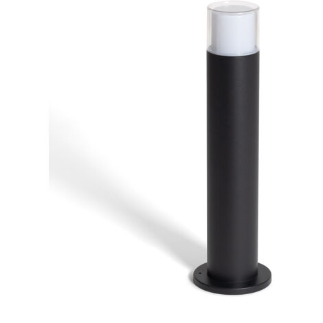 Balise Extérieure en Saillie sur Pied 50cm Aluminium Docker Noir (1/5)