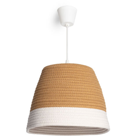 Suspension Fibres Naturelles Begonia-S Brun (1/5)