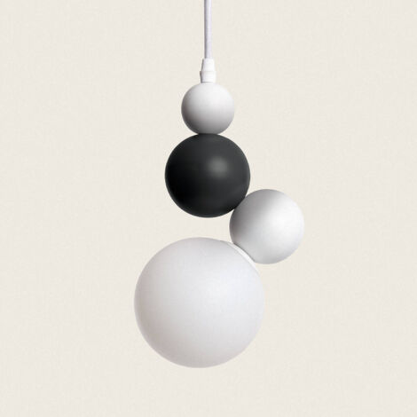 Suspension Céramique et Verre Terra Dunia Noir (1/5)