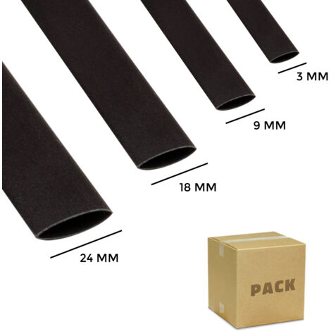 Kit Gaines Thermo 4 Tailles (7/10/13/20 Mm) – étanchéité 3:1, Adhésif Intérieur, 2 M Par Diamètre