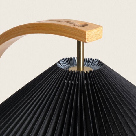 Lampadaire Bois Luanda Noir