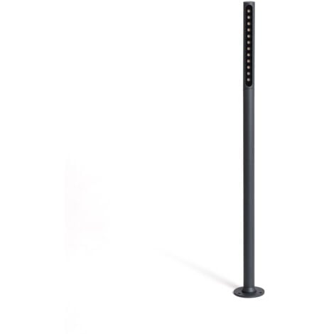 Balise Extérieure LED 9W sur Pied 80cm en Saillie Aidan  Anthracite