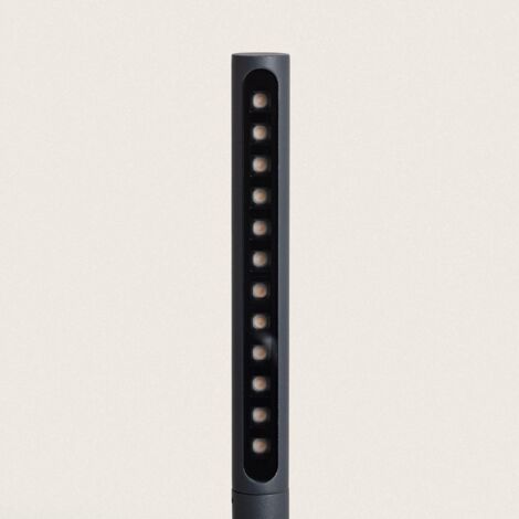 Balise Extérieure LED 9W sur Pied 80cm en Saillie Aidan  Anthracite