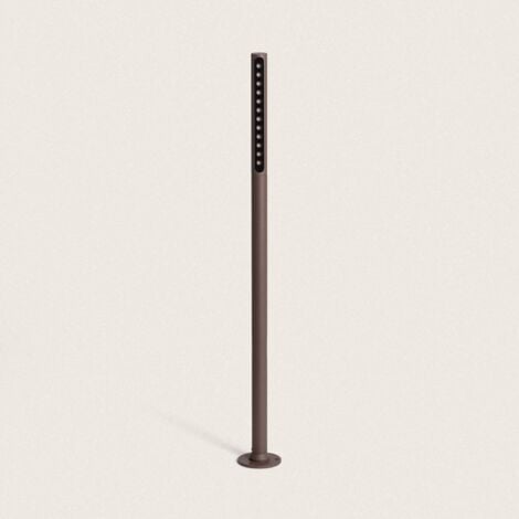 Balise Extérieure LED 9W sur Pied 80cm en Saillie Aidan  Rouille