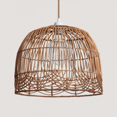 Suspension Rotin Anipe ILUZZIA Textile noir (1/5)