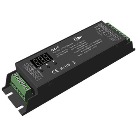 Décodeur DMX512 & RDM 12-48V DC RGBW 4 Canaux RGBW (1/2)