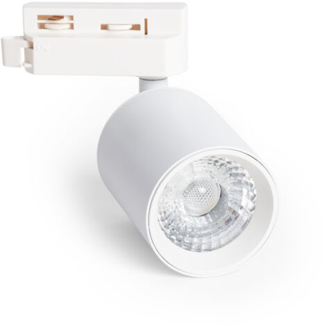Spot LED Sur Rail Monophasé 20W Bron Blanc