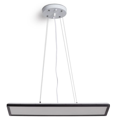 Suspension LED 24W Rectangulaire SwitchCCT Sélectionnable 580X200 mm Double Face Noir (3000K - 4000K - 6000K) CCT (1/5)