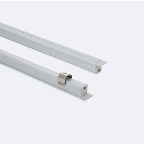 Profilé D'angle LED C12 Pour Bandes LED Avec Cache Transparent Blanc 2