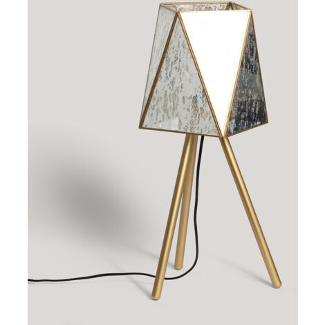 Lampe à Poser Métal et Verre Mattina Doré (1/5)