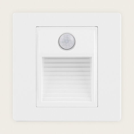Balise Murale LED Encastrable avec Détecteur PIR Pruit 3000K Blanc Blanc chaud