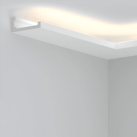 Moulure pour Ruban LED 2m Big Elah Blanc (1/4)