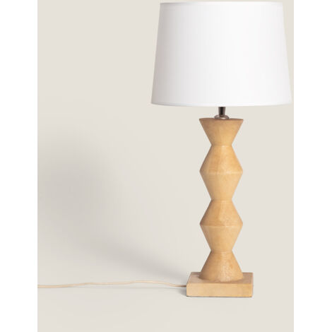 Lampe à Poser Bois Akesh II Beige (1/4)