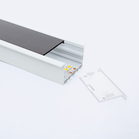 Profilé encastré en aluminium pour bande LED avec diffuseur - 23x15mm