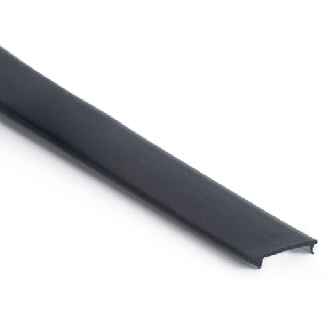 Capot de 10 Mètres pour Profilé en Aluminium Compatible avec Réf. 128977, 128982, 151775 Noir translucide