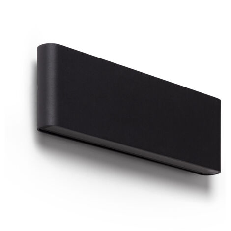 Applique Murale Extérieure LED 20W Aluminium Rectangulaire Éclairage Double Face Luming 2700K - 3000K - 4000K Noir Sélectionnable (chaud-neutre)