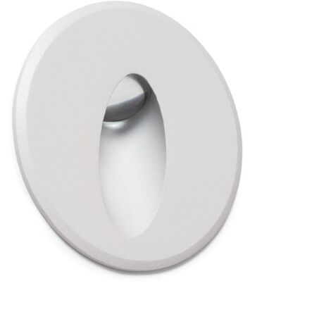 Balise Extérieure LED 3W Encastrable au Mur Ronde Oval Adam 2700K Blanc Blanc chaud (1/5)