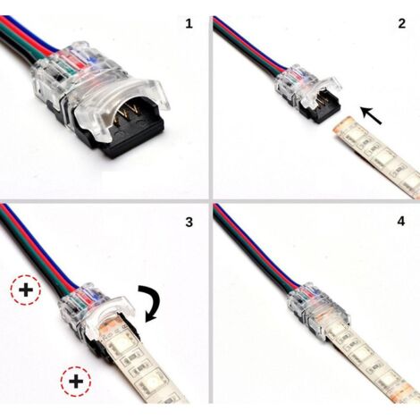 Connecteur HIPPO Câblé pour Ruban LED IP20 Monochrome