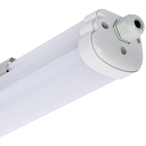 Réglette LED étanche 150cm 55W IP65 avec détecteur - Blanc Froid