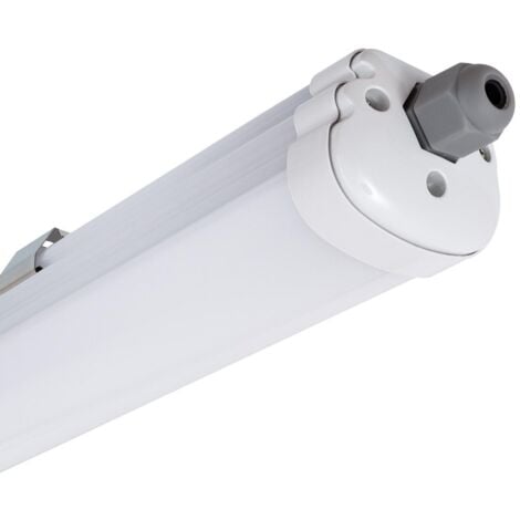Réglette LED intégrée étanche 18W 1600lm 60cm blanc