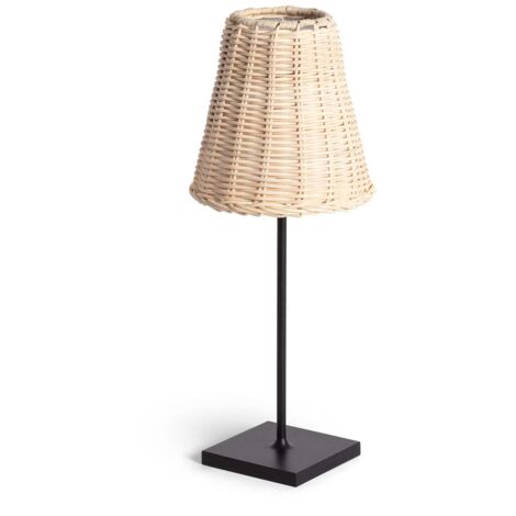 Lampe à Poser LED Portable Extérieur avec Batterie USB Rechargeable Métal Medinilla Noir