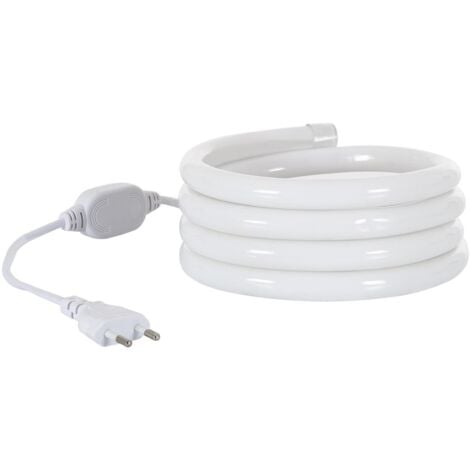 Néon LED Flexible 360º Rond Dimmable 120LED/m 220V AC Blanc Froid IP67 sur Mesure Coupe tous les 100cm  1 m