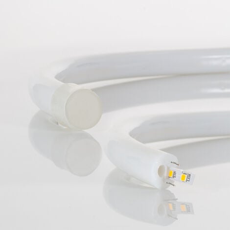 Néon LED Flexible 360º Rond Dimmable 120LED/m 220V AC Blanc Froid IP67 sur Mesure Coupe tous les 100cm  1 m