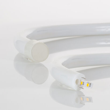 Néon LED Flexible 360º Rond Dimmable 120LED/m 220V AC Blanc Froid IP67 sur Mesure Coupe tous les 100cm  10 m