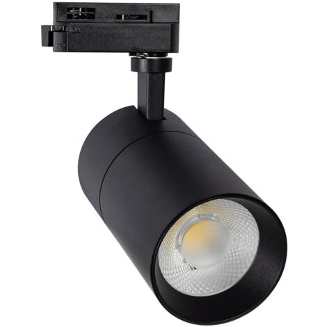 Spot LED New Mallet Dimmable 20W Blanc No Flicker (UGR 15) pour Rail  Triphasé (3 Allumages) - Ledkia